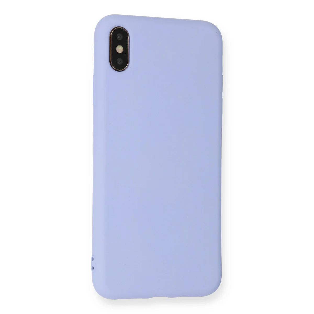 iPhone X Kılıf Nano içi Kadife Silikon - Lila