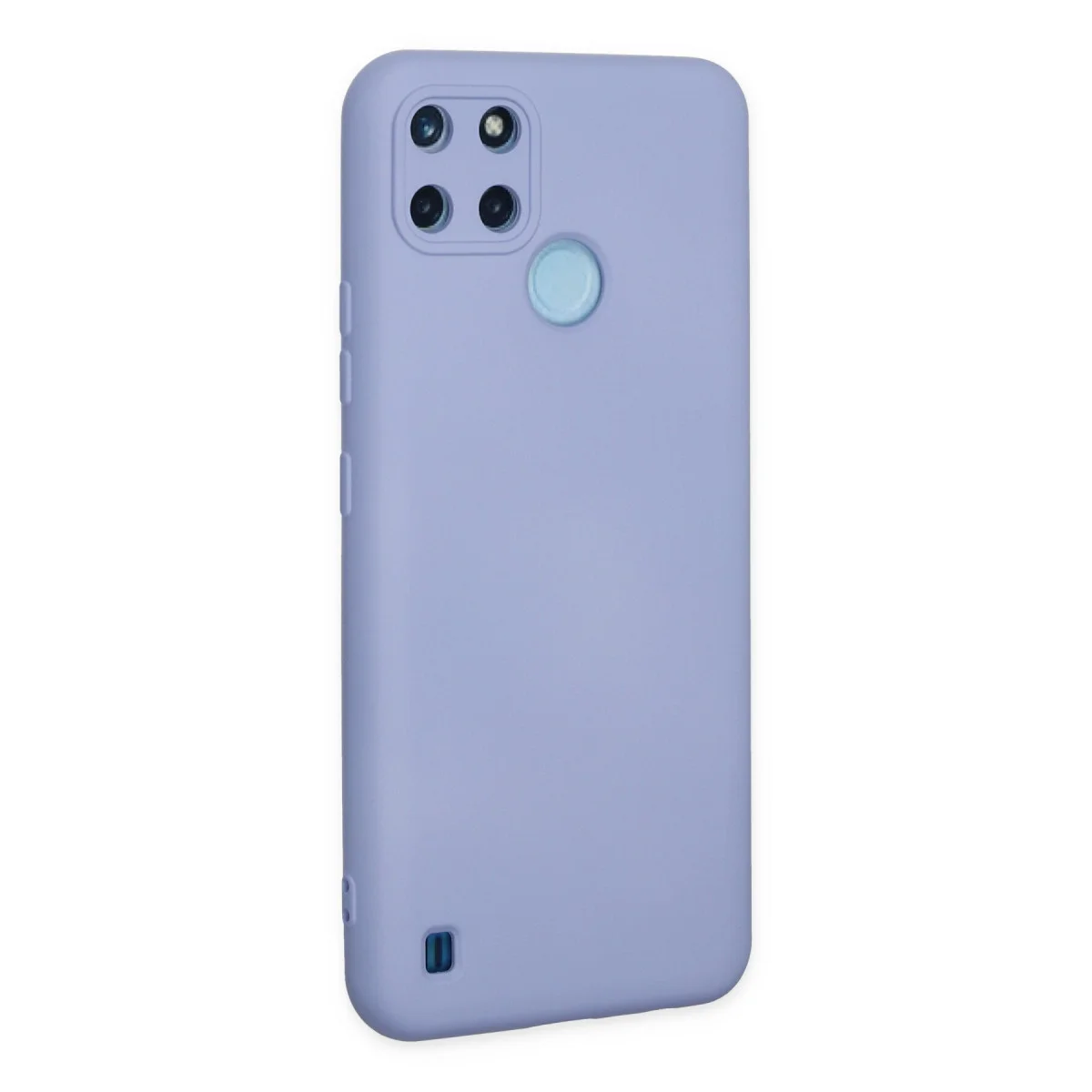 Realme C25Y Kılıf Nano içi Kadife Silikon - Lila