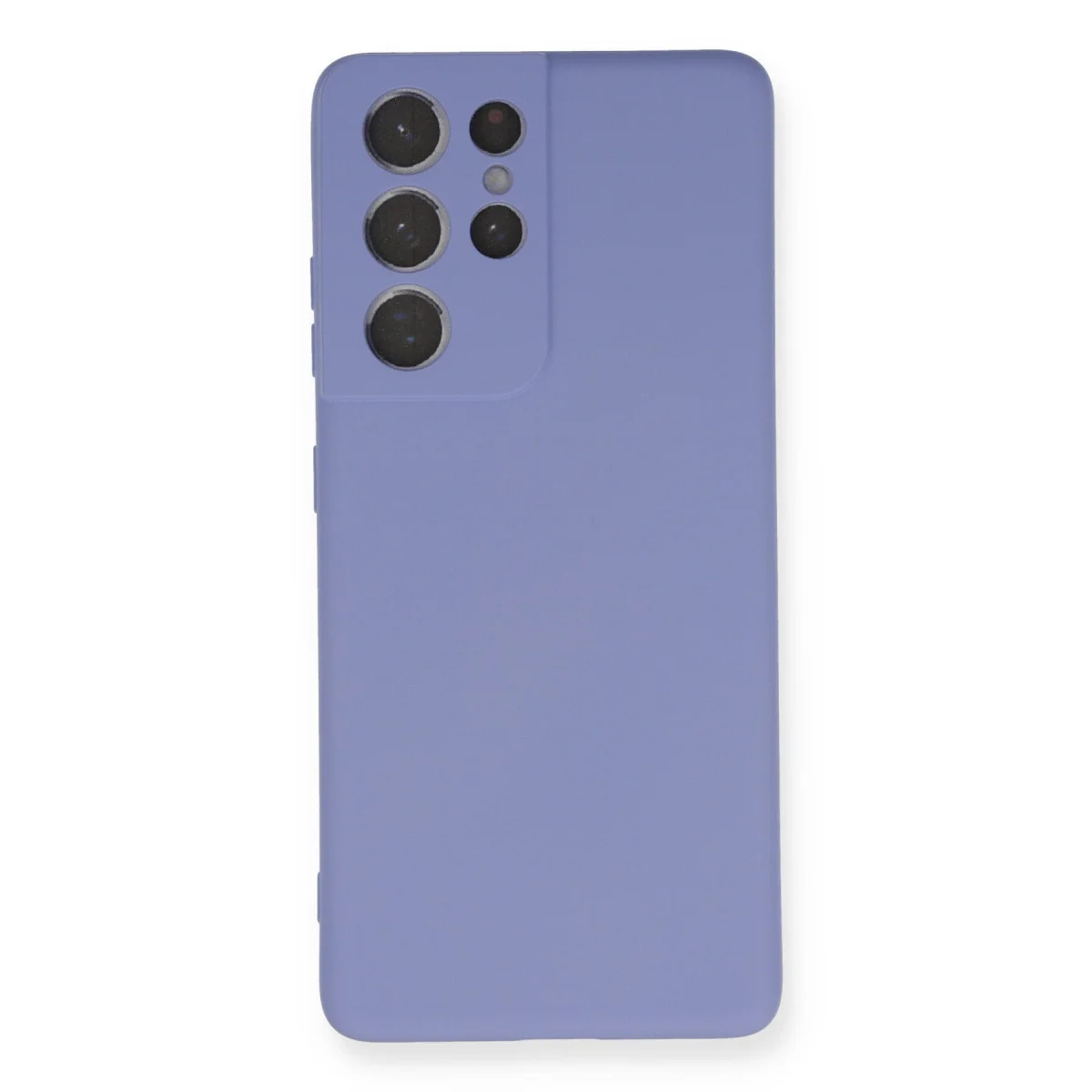 Galaxy S21 Ultra Kılıf Nano içi Kadife Silikon - Lila