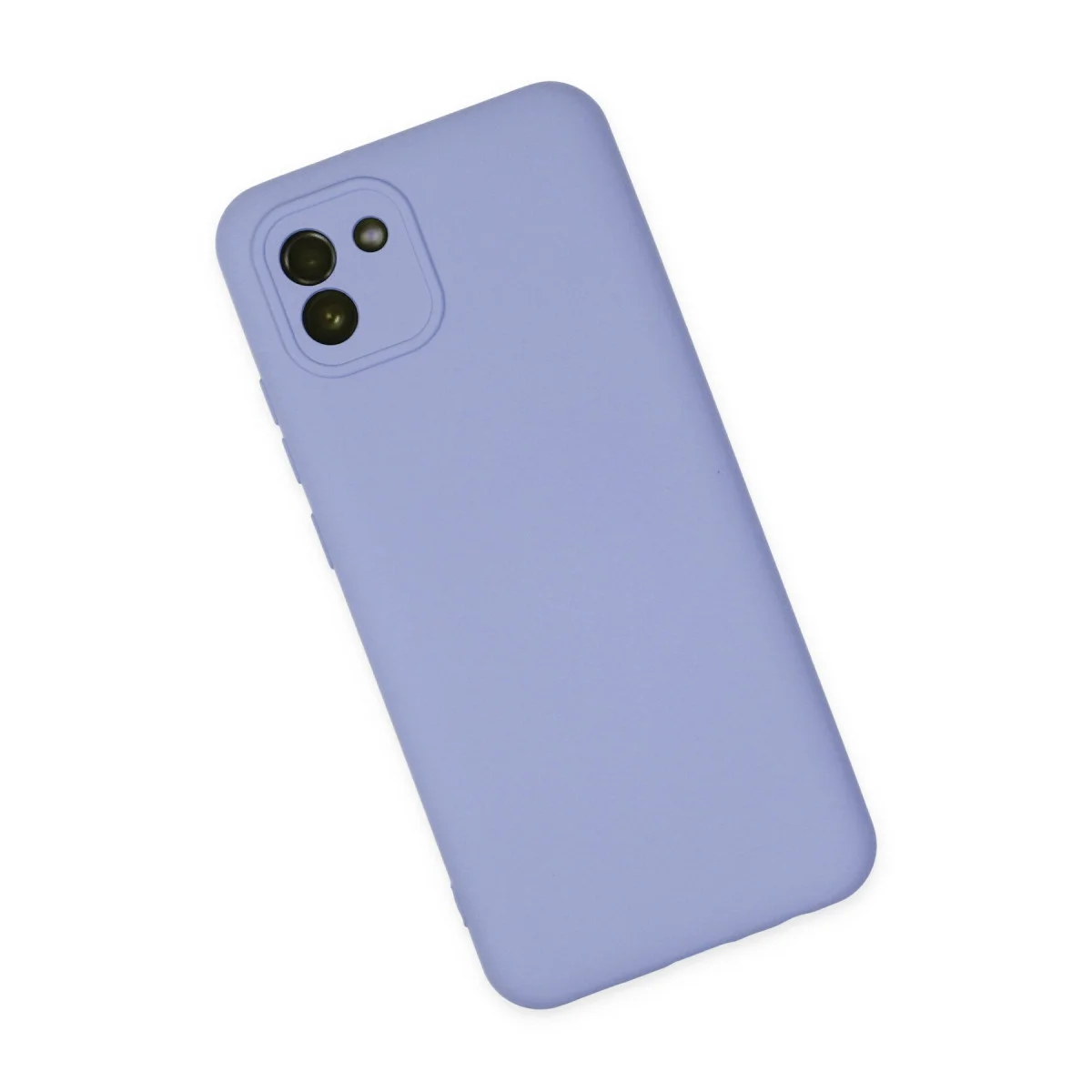 Galaxy A03 Kılıf Nano içi Kadife Silikon - Lila