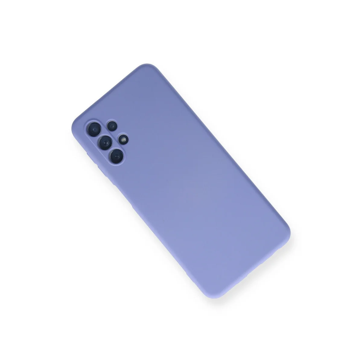 Galaxy A52 Kılıf Nano içi Kadife Silikon - Lila