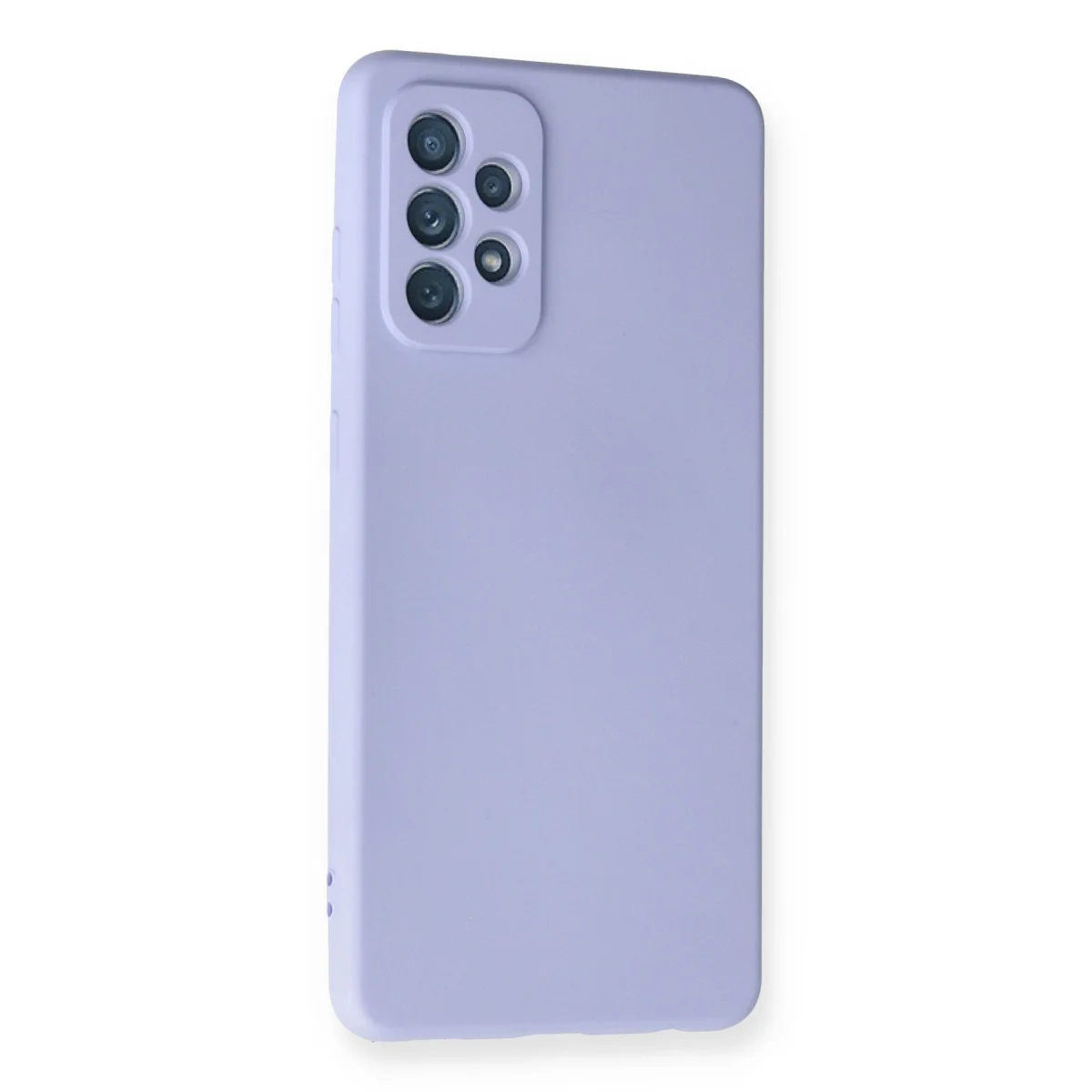 Galaxy A72 Kılıf Nano içi Kadife Silikon - Lila