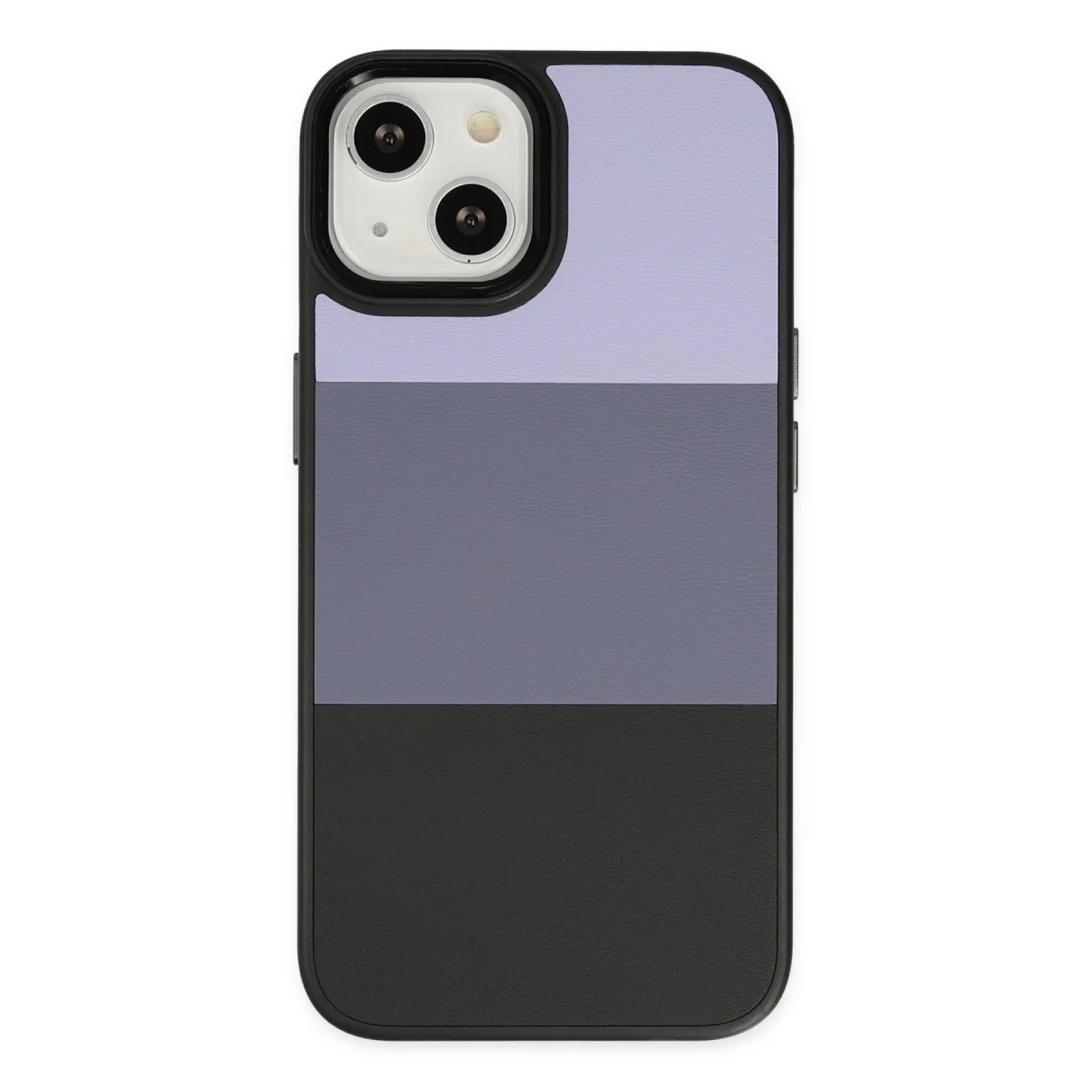 iPhone 14 Plus Kılıf King Kapak - Lila-Siyah