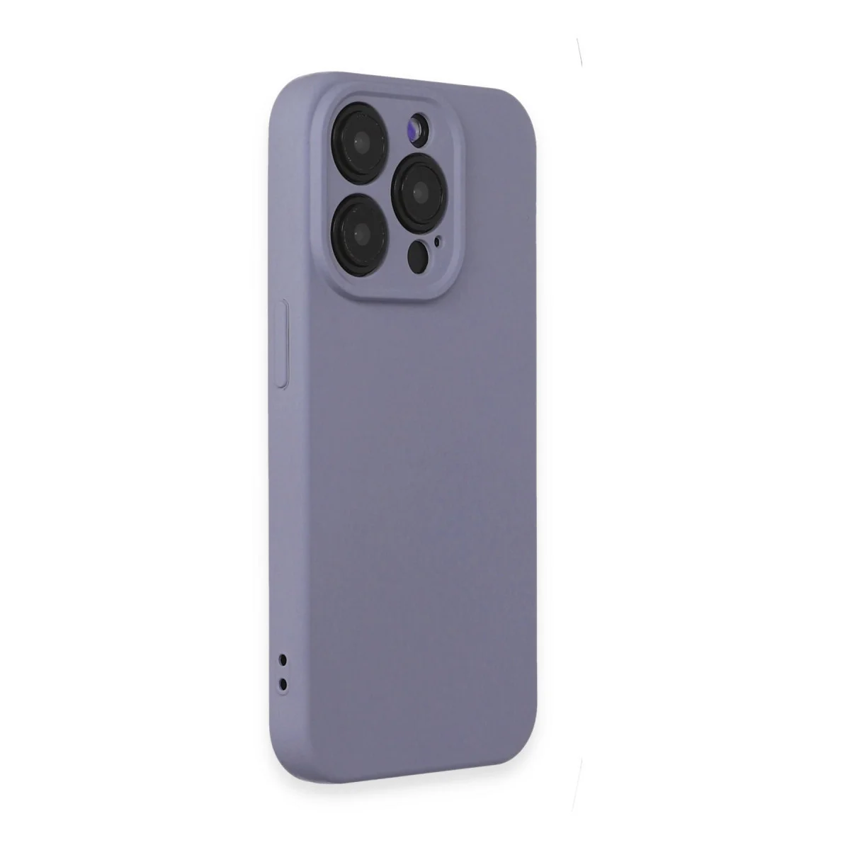 iPhone 15 Pro Kılıf Nano içi Kadife Silikon - Lila