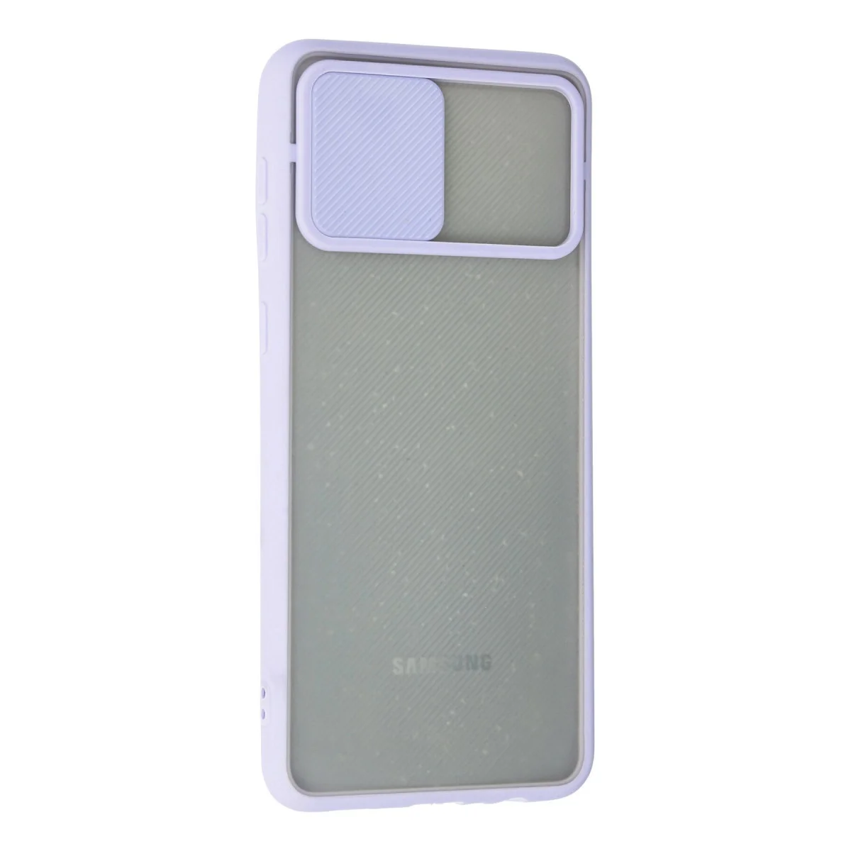 Galaxy A02 Kılıf Palm Buzlu Kamera Sürgülü Silikon - Lila