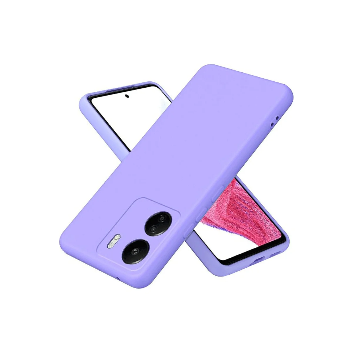 Redmi 13C Kılıf First Silikon - Lila
