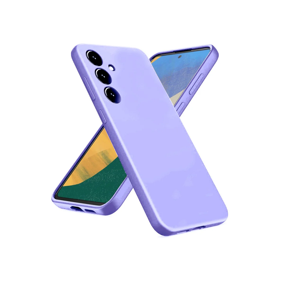 Galaxy A36 Kılıf Nano içi Kadife Silikon - Lila