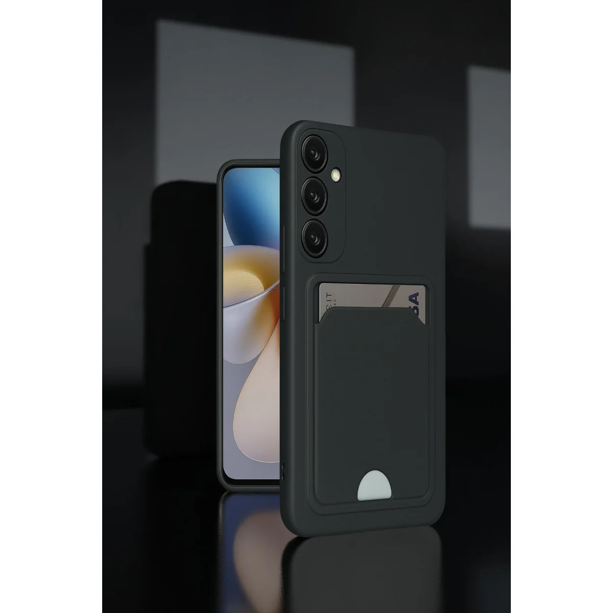 Galaxy A26 Kılıf Kelvin Kartvizitli Silikon - Lila