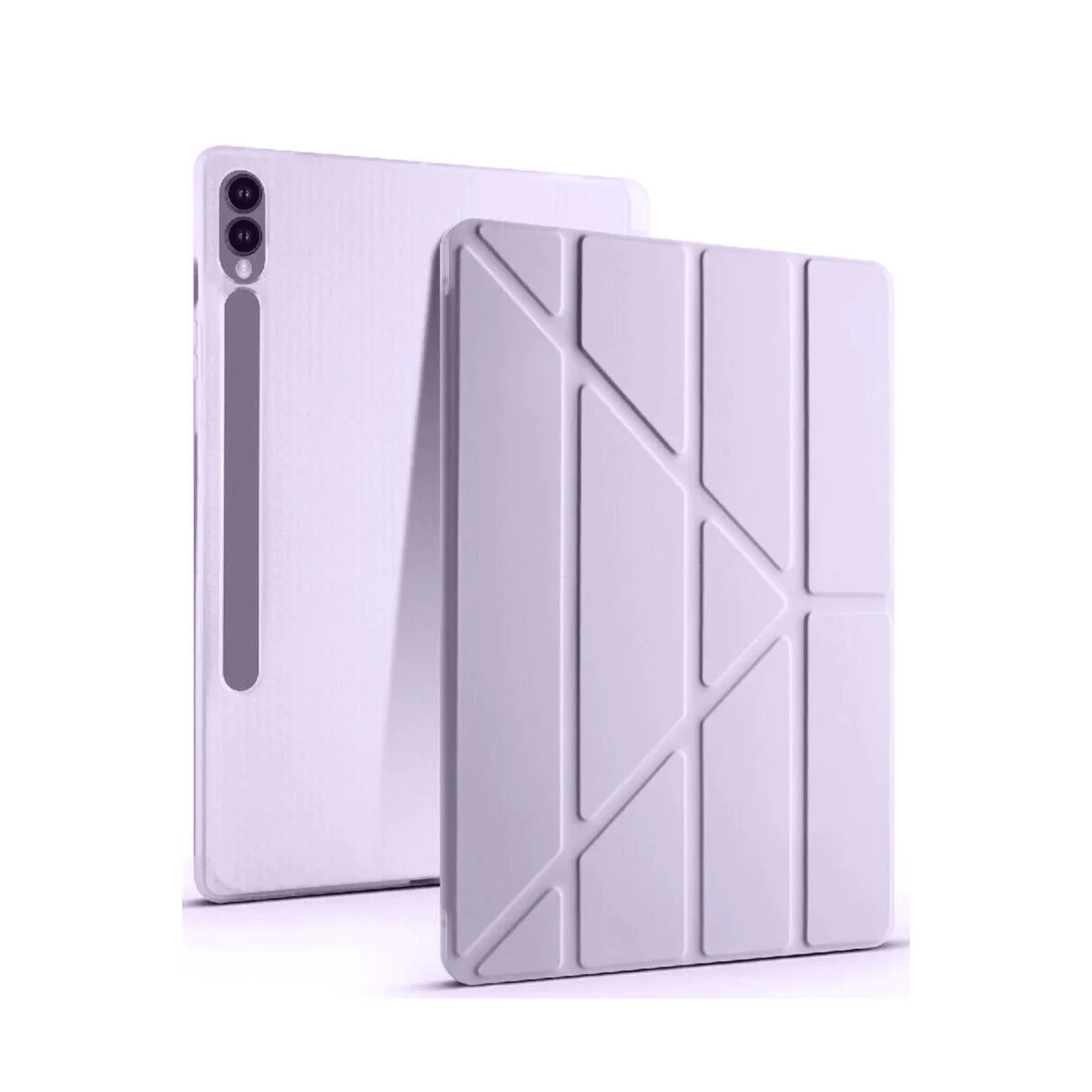 Galaxy X610 Tab S9 FE Plus 12.4 Kılıf Kalemlikli Mars Tablet Kılıfı - Lila