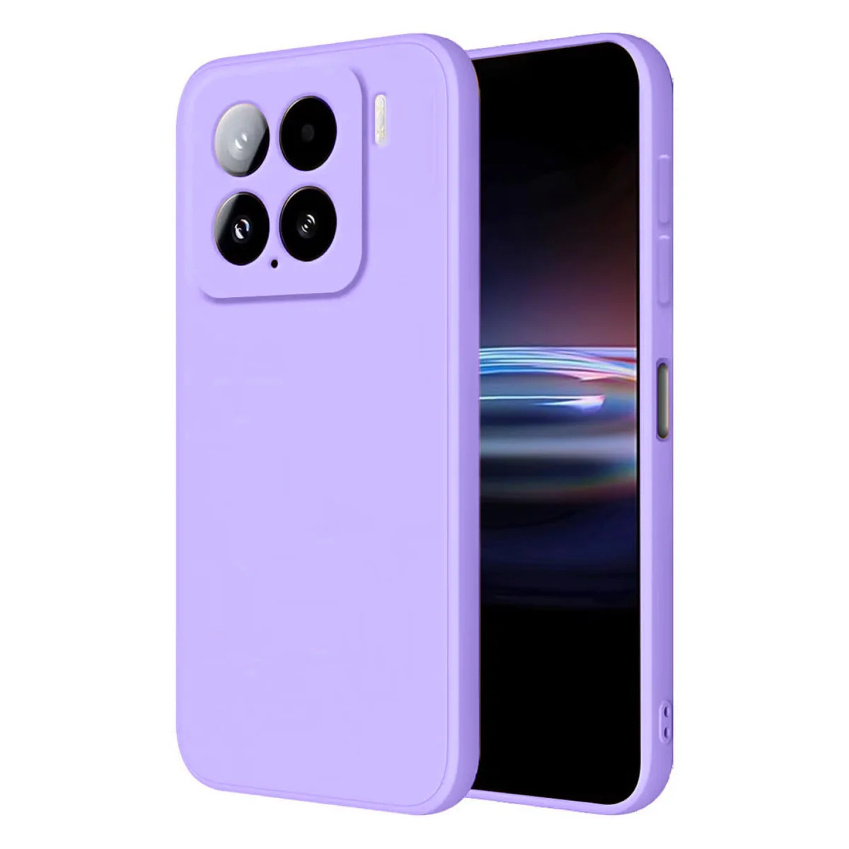 Mi 15 Pro Kılıf Nano içi Kadife Silikon - Lila