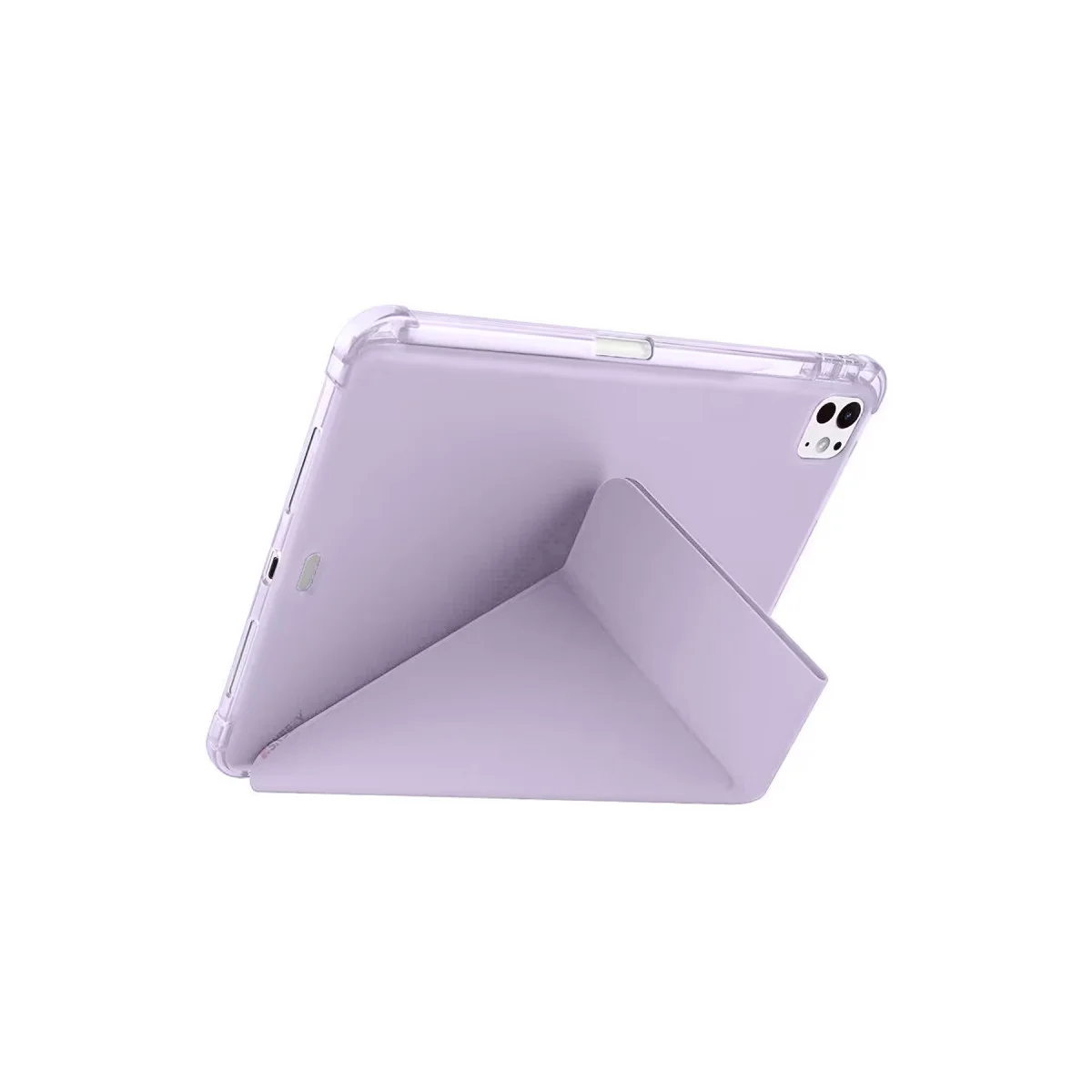 iPad Air 13 (2024) Kılıf Kalemlikli Mars Tablet Kılıfı - Lila
