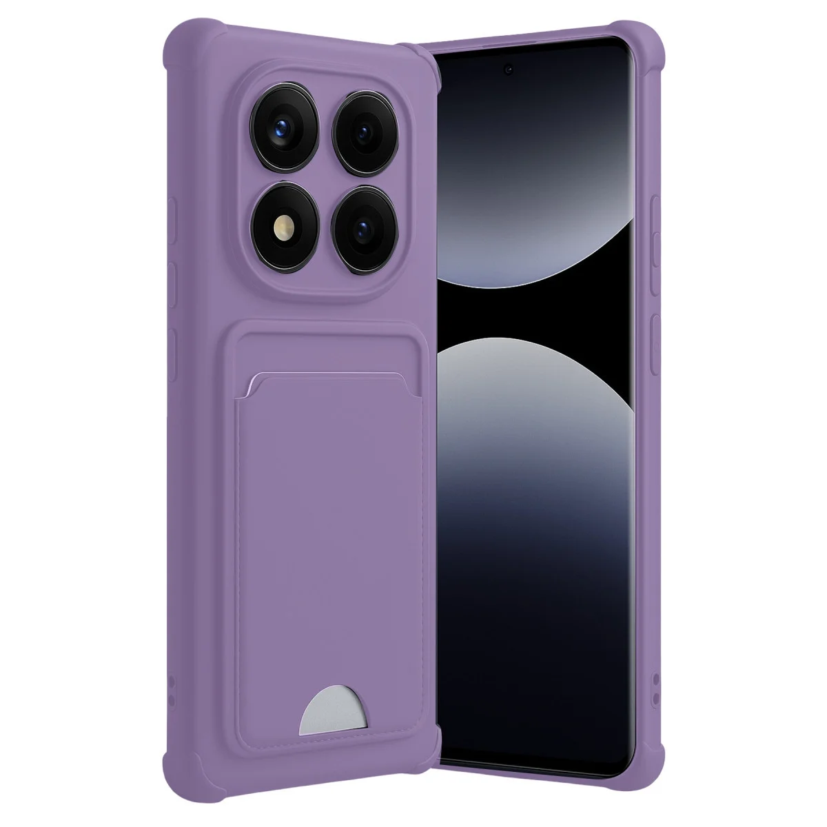 Redmi Note 14 Pro Plus Kelvin Kartvizitli Silikon - Lila