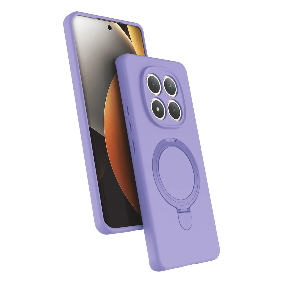 Redmi Note 15 4G Regal Magsafe Standlı Kapak - Lila