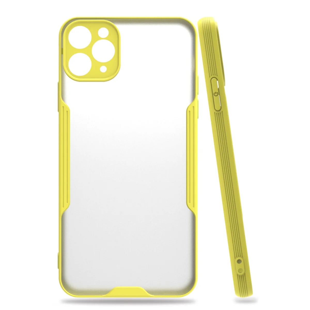 iPhone 11 Pro Kılıf Platin Silikon - Sarı