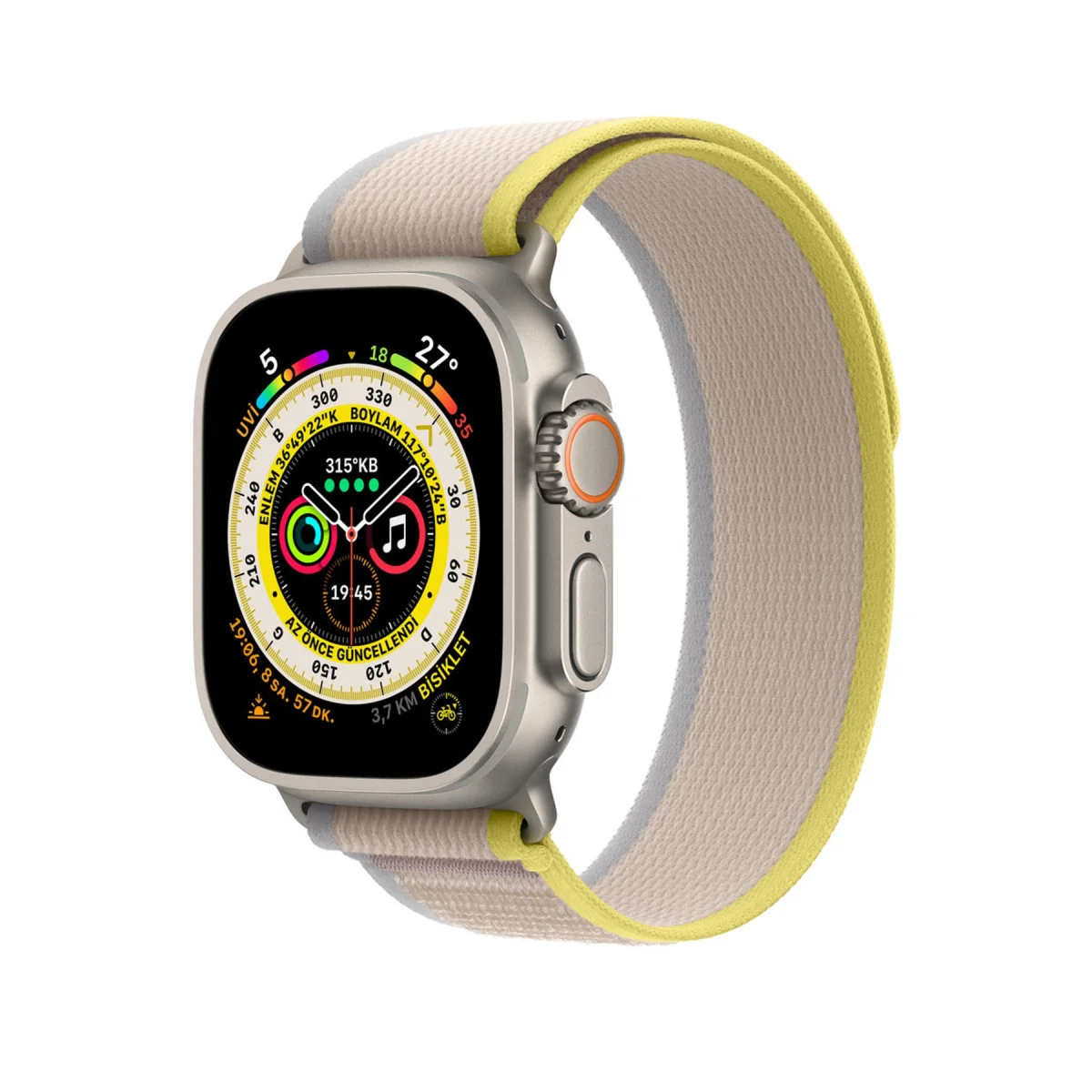 Watch 42mm Trail Kordon - Sarı-Bej
