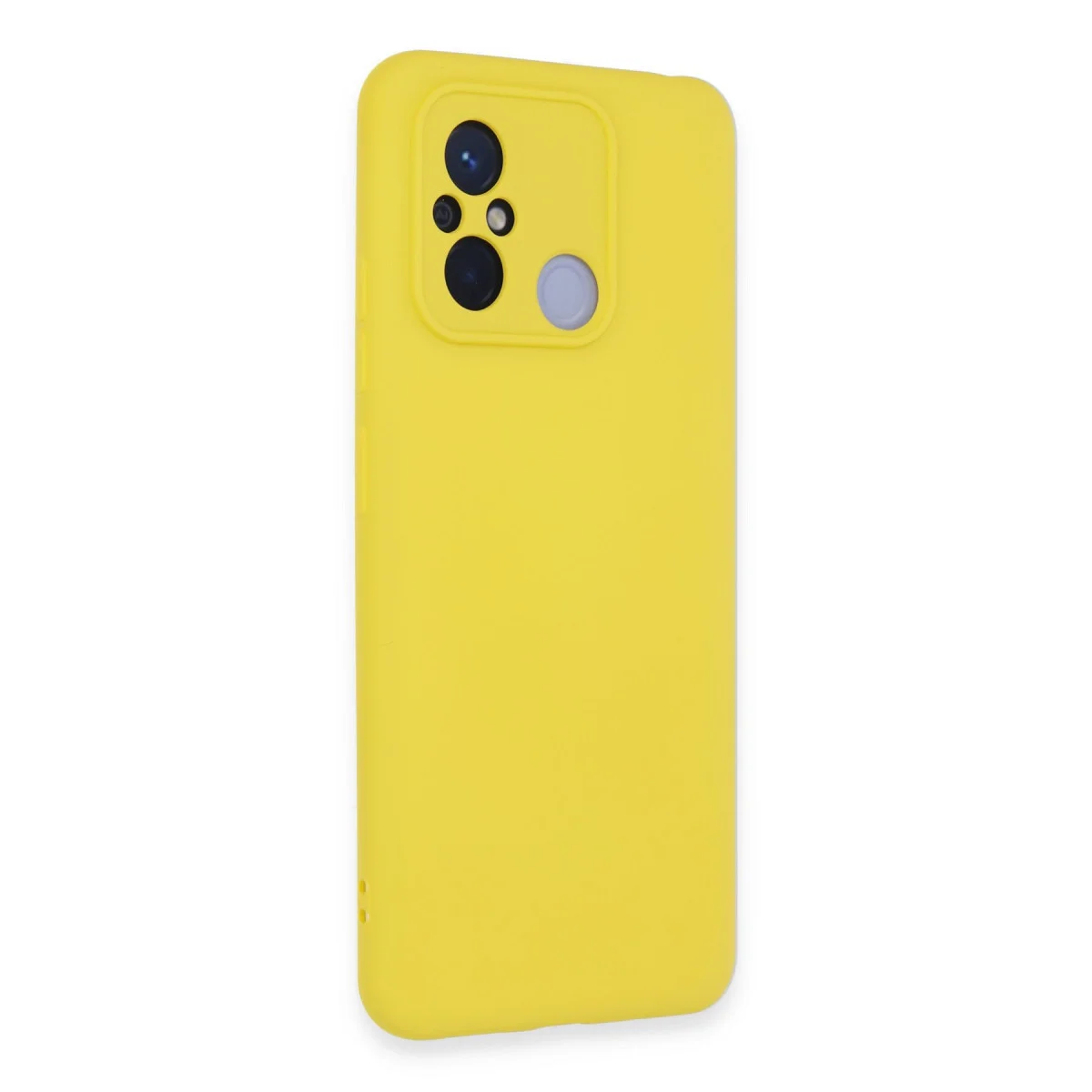 Redmi 12C Kılıf Nano içi Kadife Silikon - Sarı