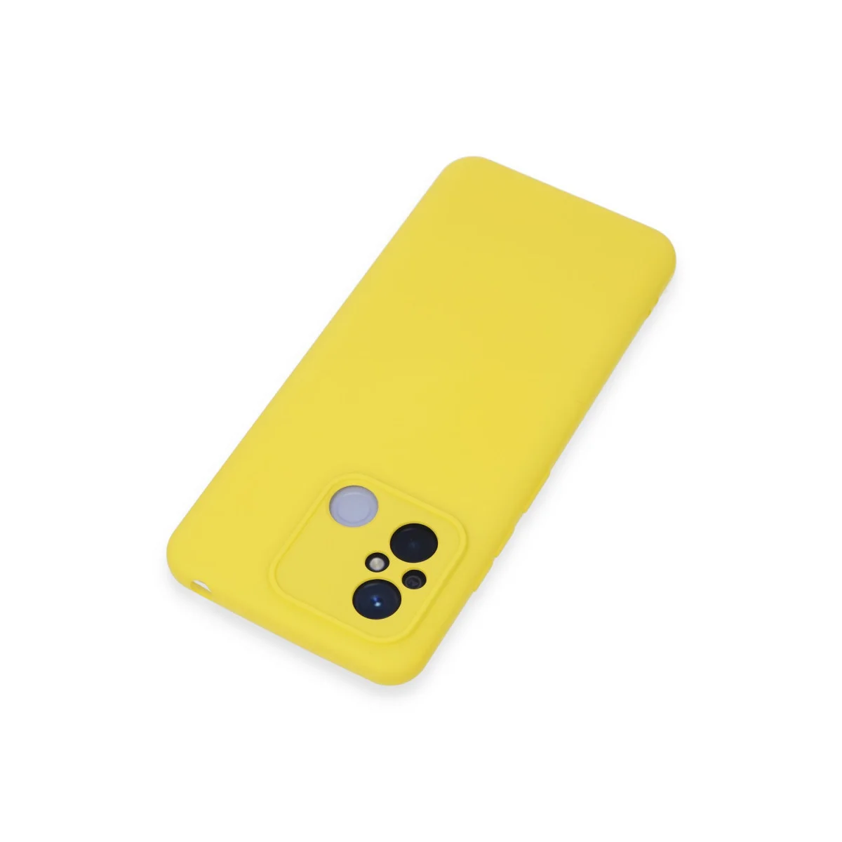 Redmi 12C Kılıf Nano içi Kadife Silikon - Sarı
