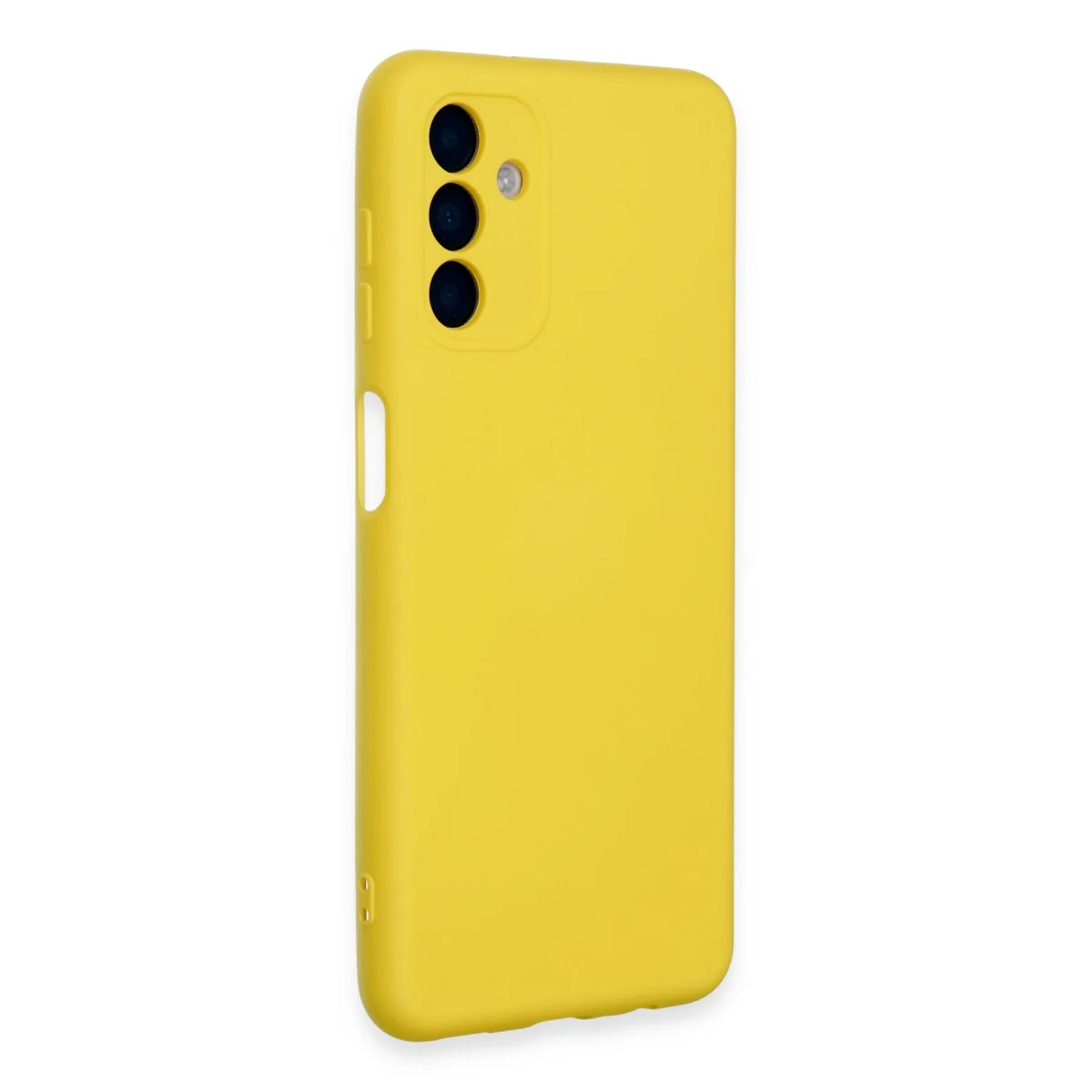 Galaxy A24 4G Kılıf Nano içi Kadife Silikon - Sarı