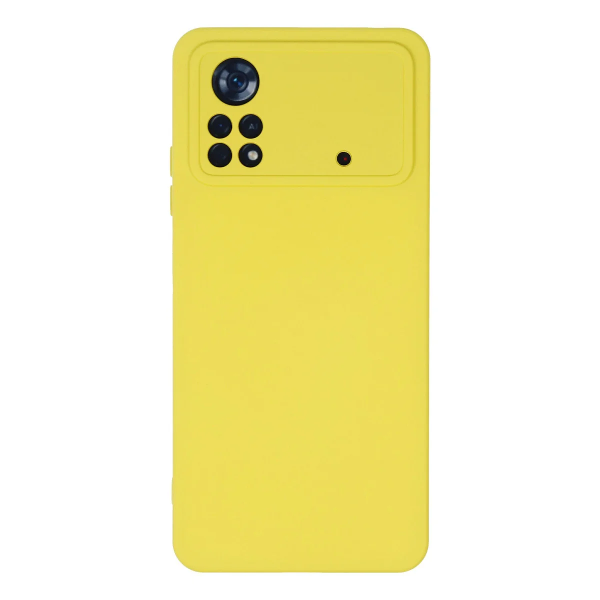 Poco X4 Pro 5G Kılıf Nano içi Kadife Silikon - Sarı