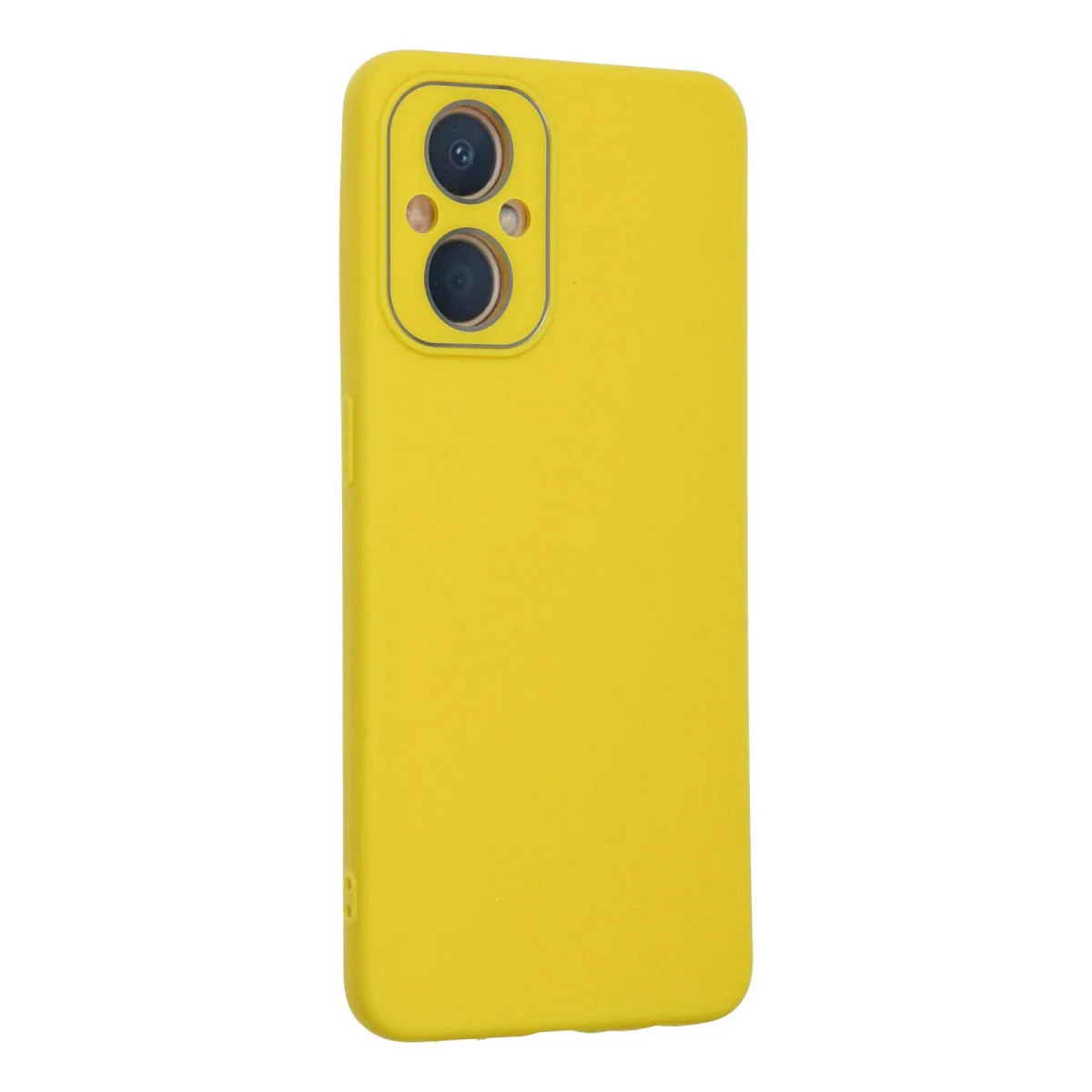 Reno 7 Lite Kılıf Lansman Glass Kapak - Sarı