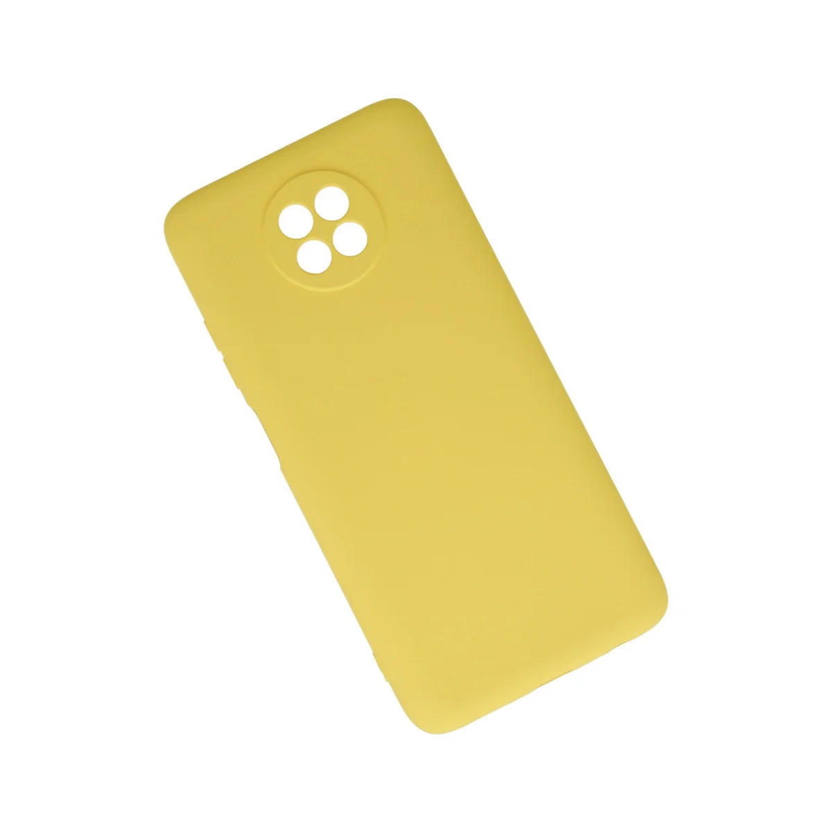 Redmi Note 9 5G Kılıf Nano içi Kadife Silikon - Sarı
