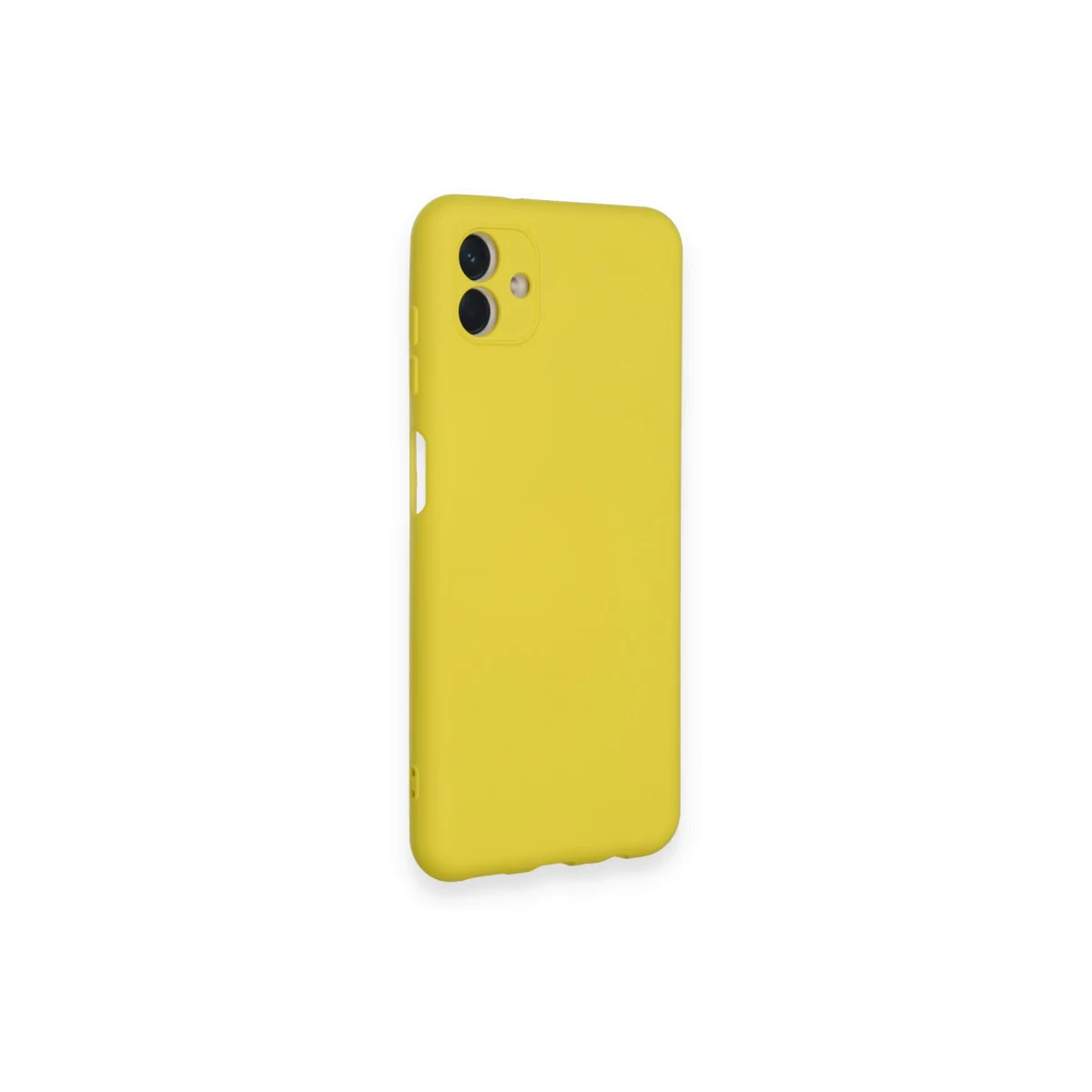 Galaxy A04 Kılıf Nano içi Kadife Silikon - Sarı