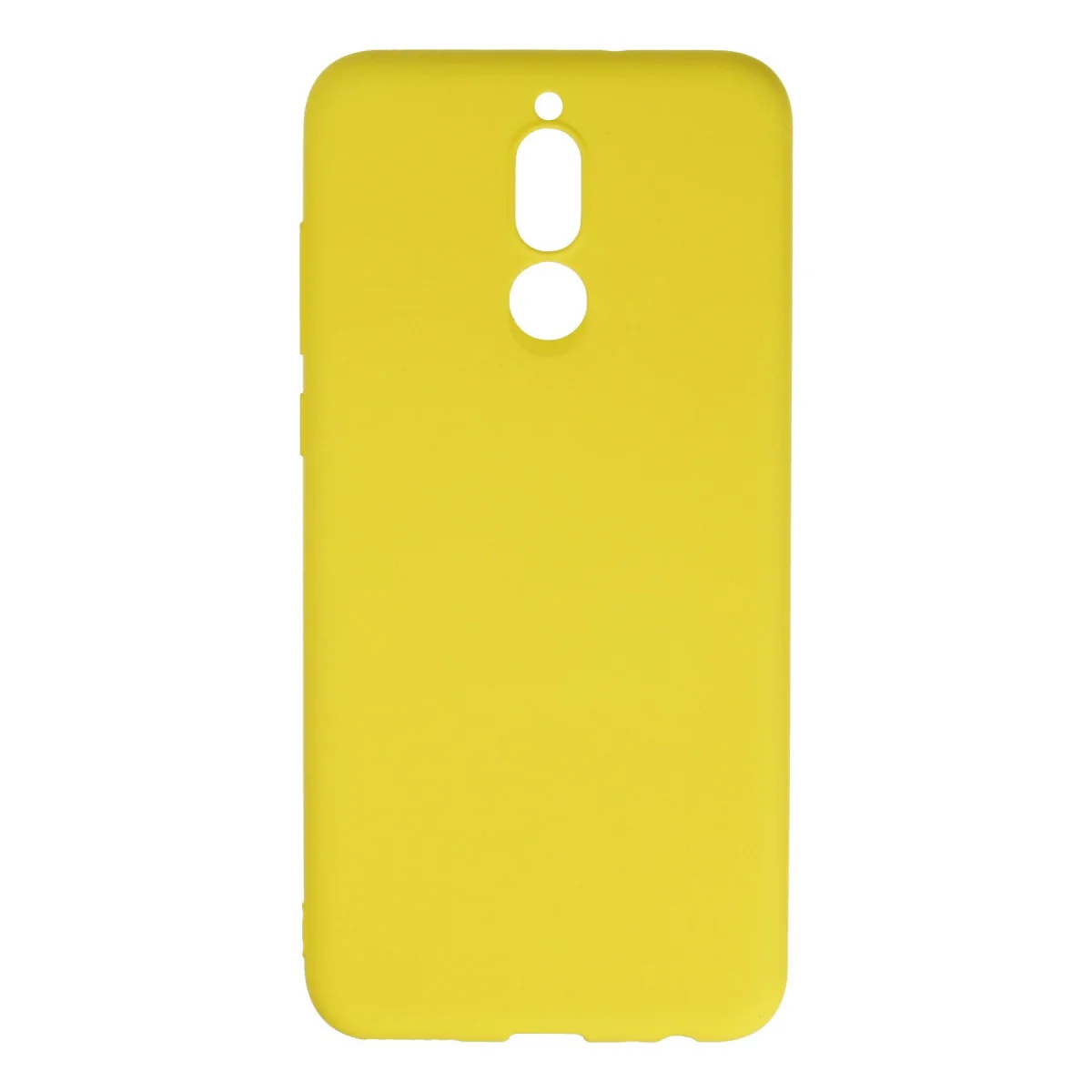 Mate 10 Lite Kılıf Nano içi Kadife Silikon - Sarı