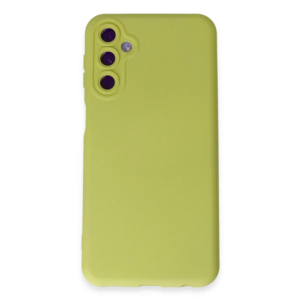 Galaxy M14 5G Kılıf Nano içi Kadife Silikon - Sarı