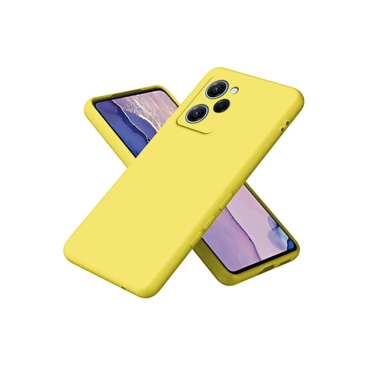 Poco X5 Pro 5G Nano içi Kadife Silikon - Sarı