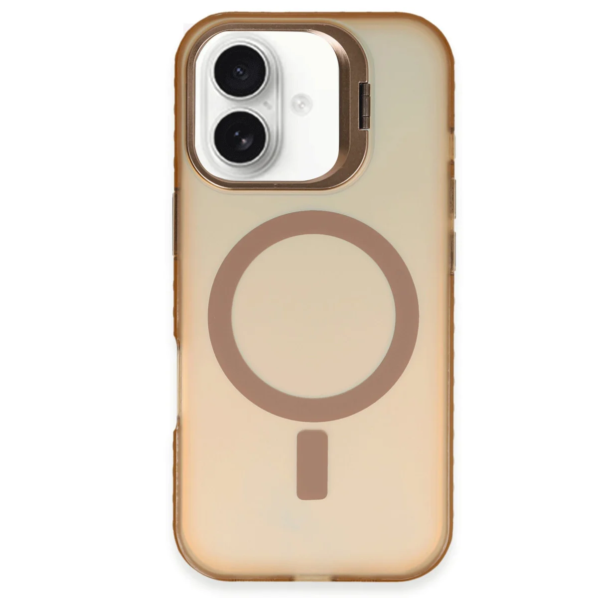 iPhone 16 Plus Kılıf Primera Magsafe Standlı Kapak - Gold