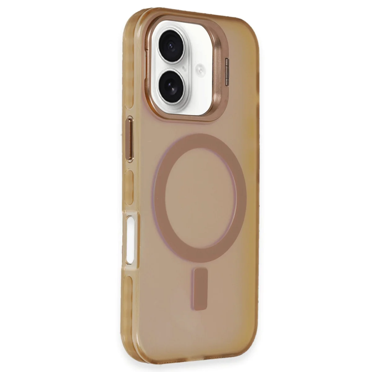 iPhone 16 Plus Kılıf Primera Magsafe Standlı Kapak - Gold