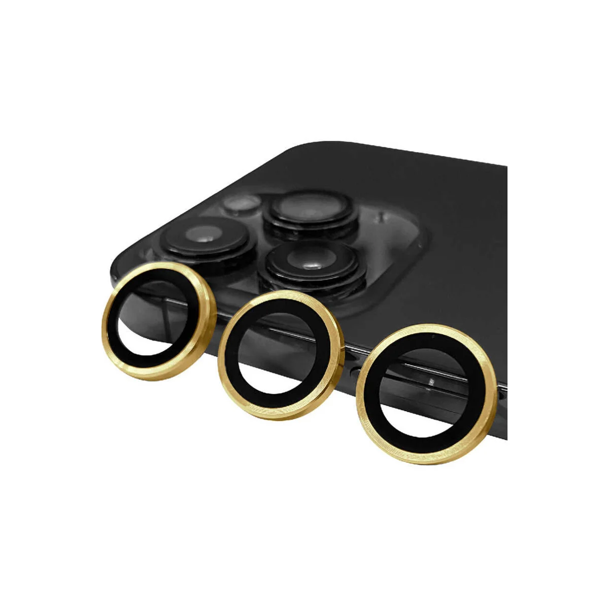 iPhone 14 Pro Max Raze Metal Kamera Lens - Gold