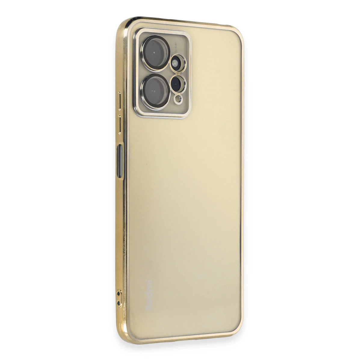 Redmi Note 12 4G Kılıf Razer Lensli Silikon - Gold