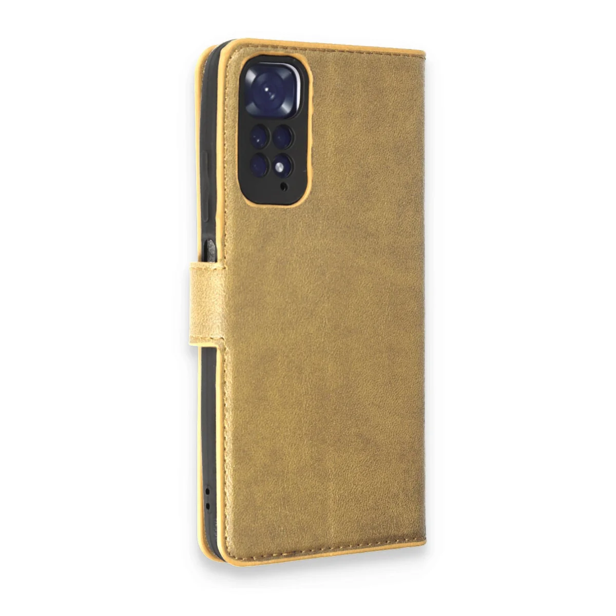 Redmi Note 11 Pro Kılıf Trend S Plus Kapaklı Kılıf - Gold