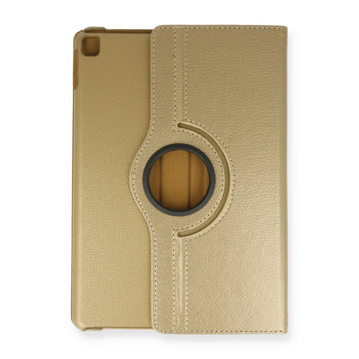 iPad 10.2 (7.nesil) Kılıf 360 Tablet Deri Kılıf - Gold