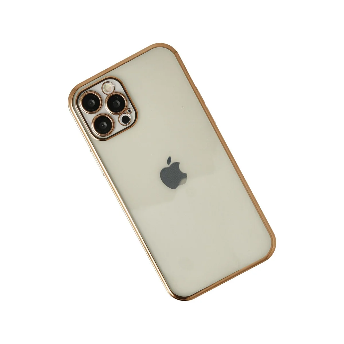 iPhone 12 Pro Kılıf Razer Lensli Silikon - Gold