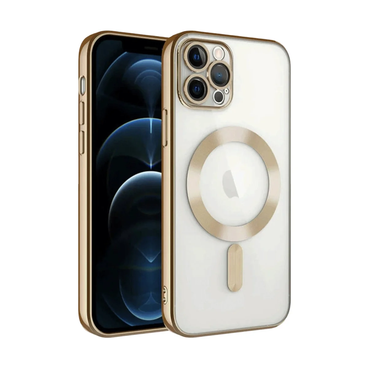 iPhone 13 Pro Kılıf Kross Magneticsafe Kapak - Gold