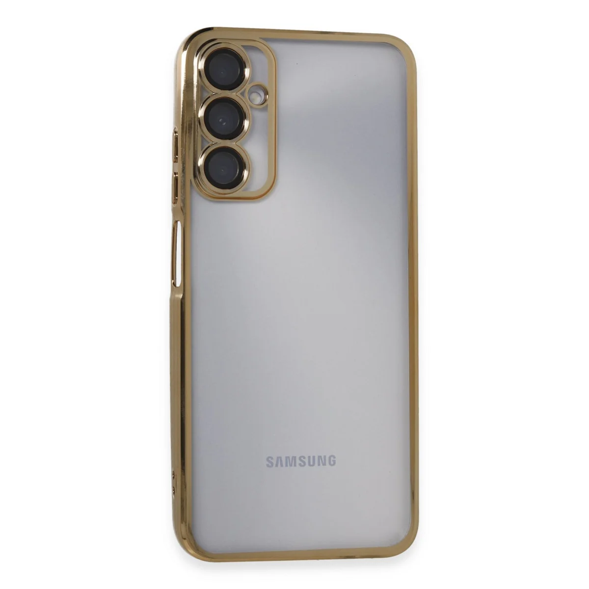 Galaxy A05S Kılıf Razer Lensli Silikon - Gold