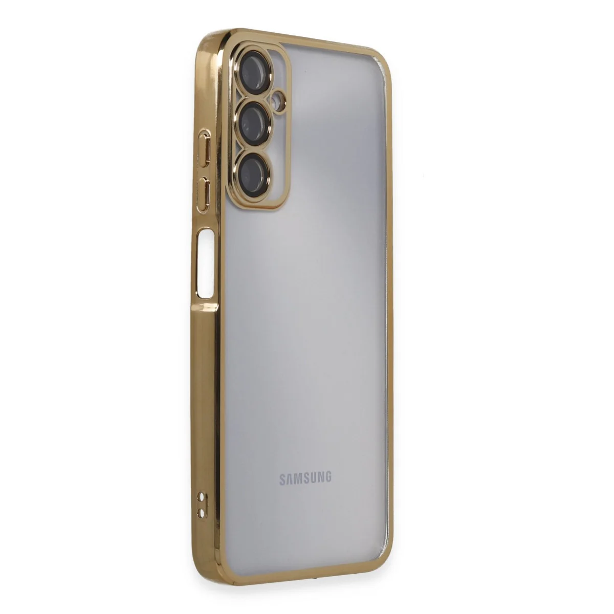 Galaxy A05S Kılıf Razer Lensli Silikon - Gold