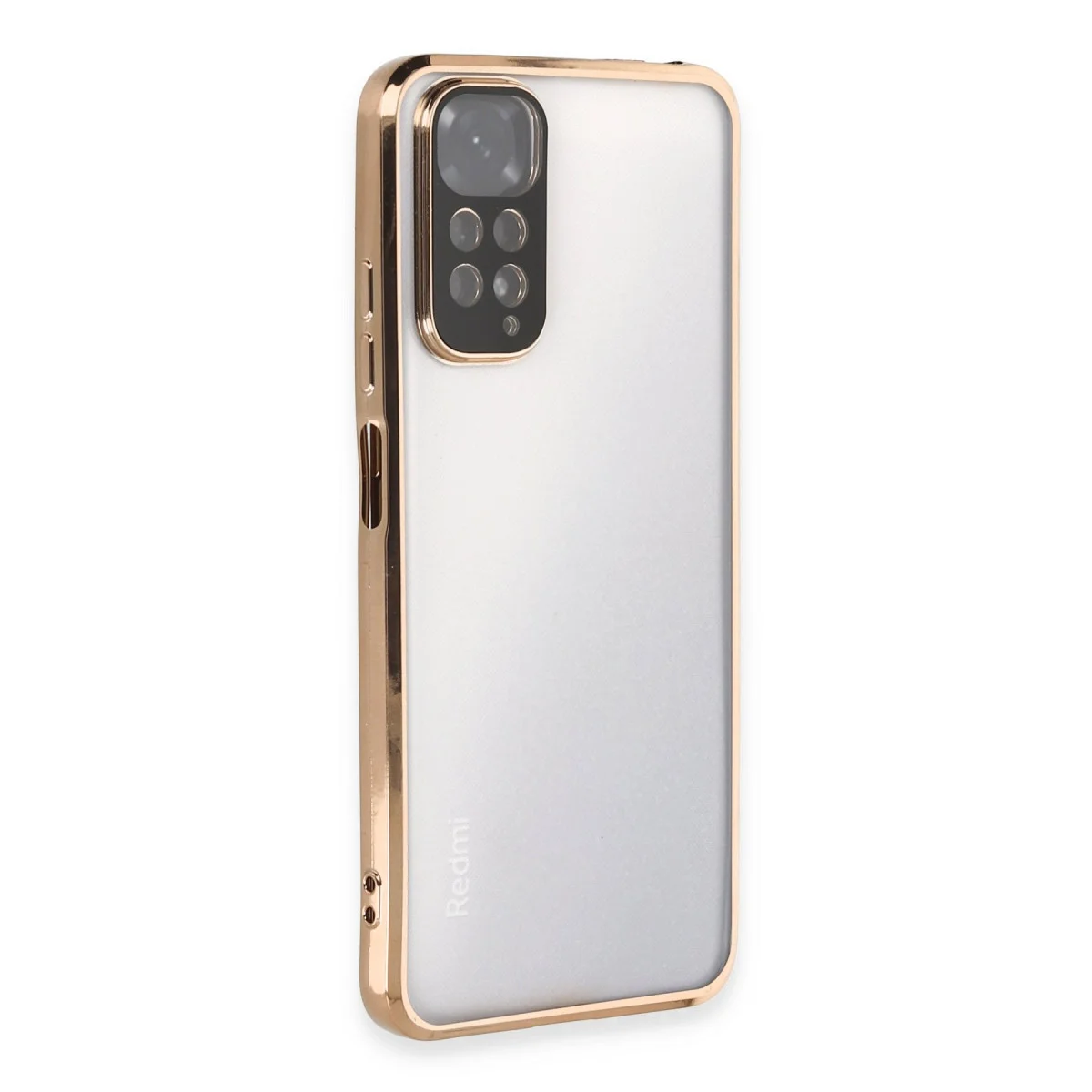 Redmi Note 11 Kılıf Razer Lensli Silikon - Gold