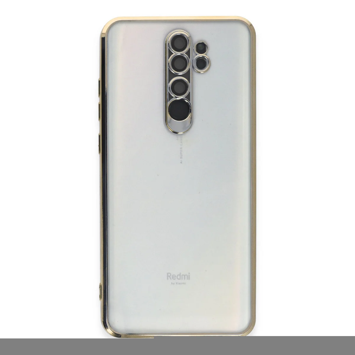 Redmi Note 8 Pro Kılıf Razer Lensli Silikon - Gold