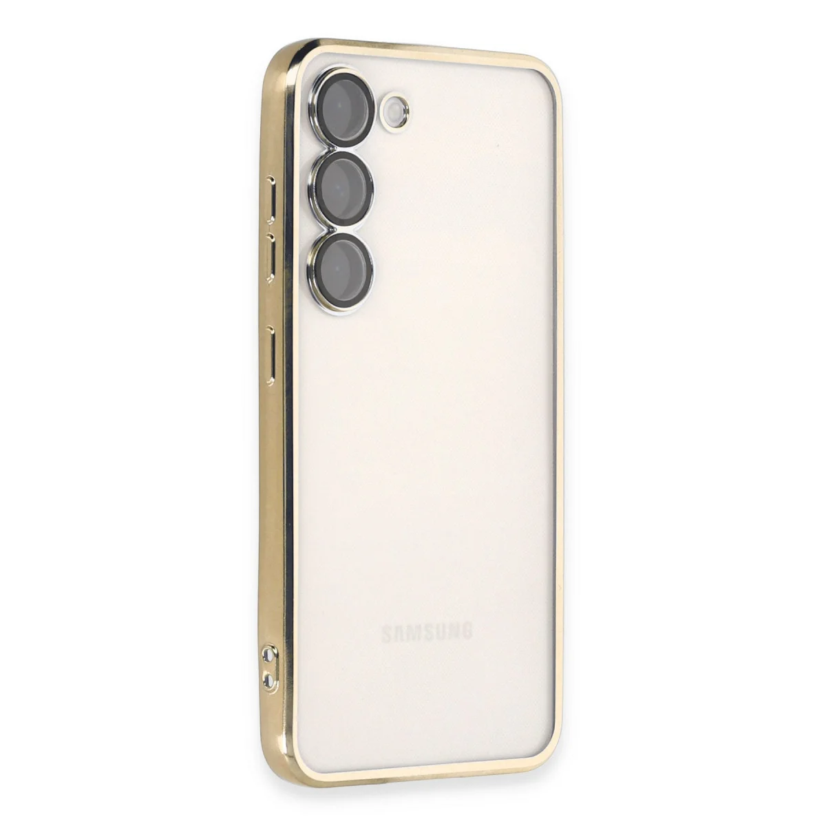 Galaxy S24 Kılıf Razer Lensli Silikon - Gold