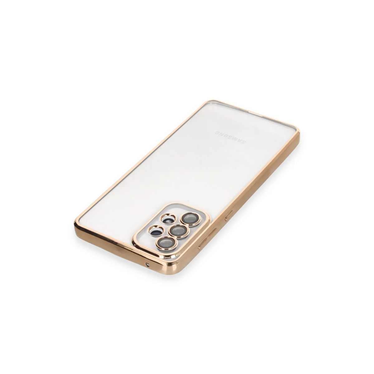 Galaxy A73 5G Kılıf Razer Lensli Silikon - Gold