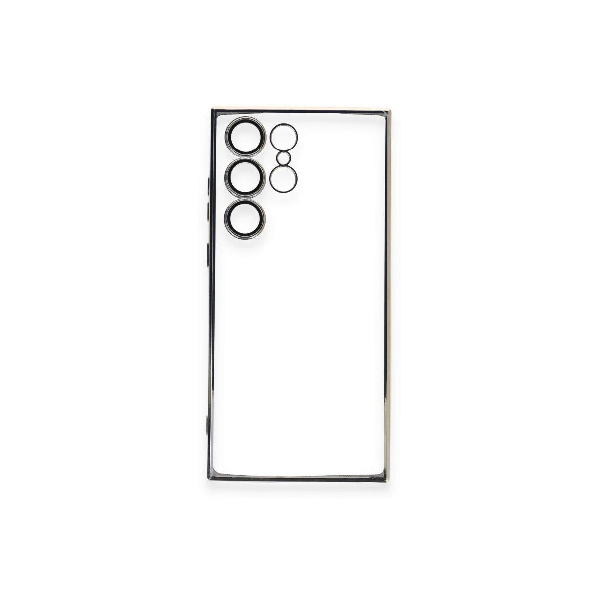 Galaxy S23 Ultra Kılıf Razer Lensli Silikon - Gold