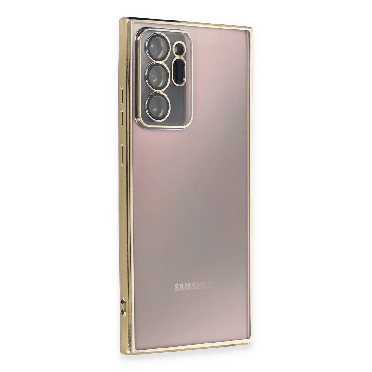 Galaxy Note 20 Ultra Kılıf Razer Lensli Silikon - Gold