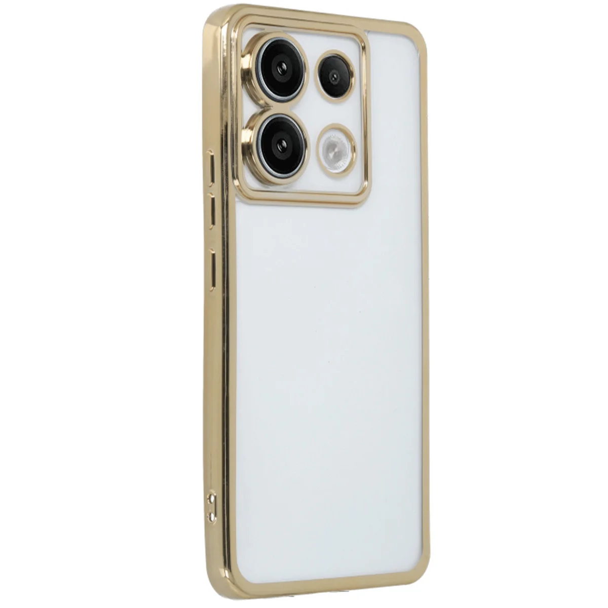 Redmi Note 13 Pro 5G Kılıf Razer Lensli Silikon - Gold