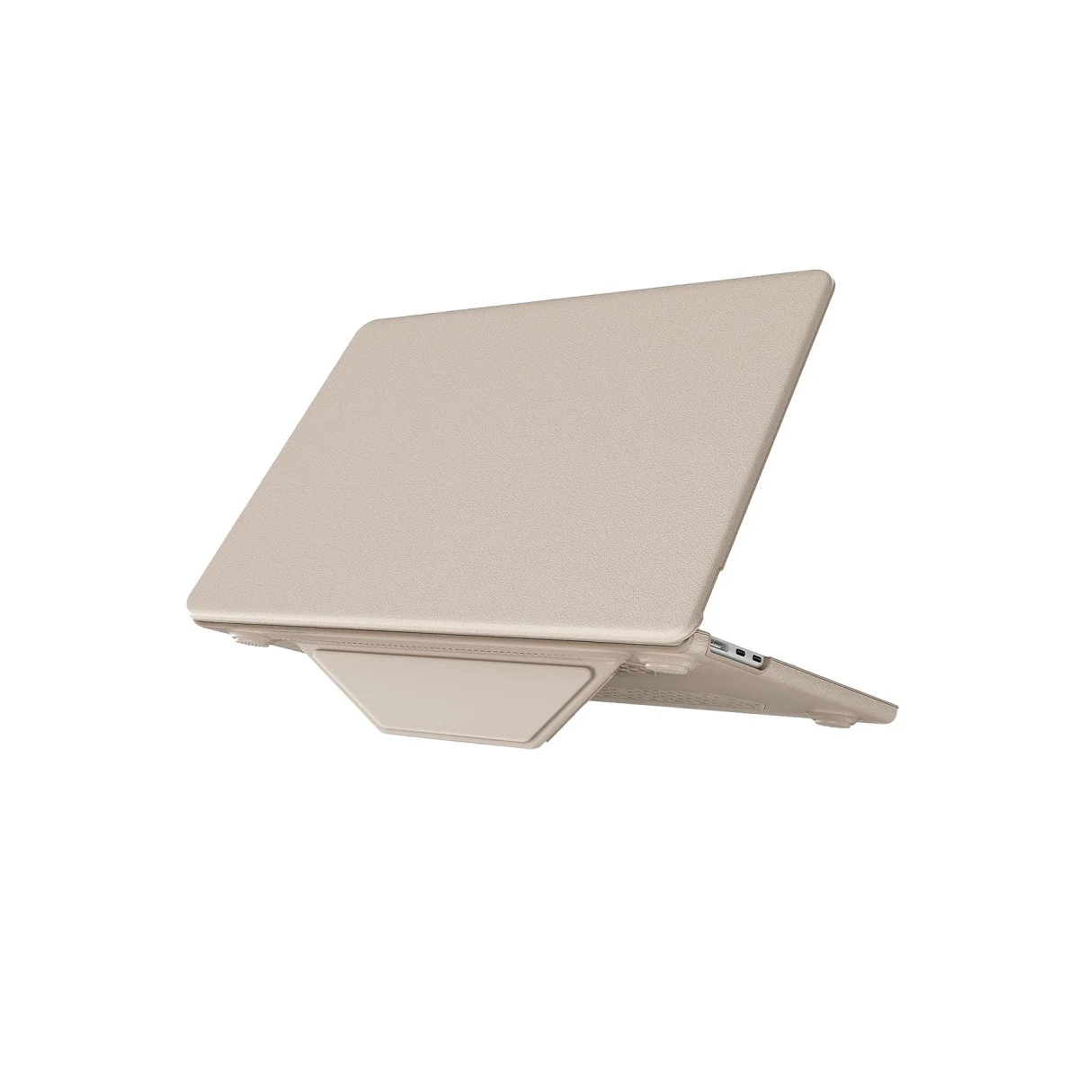 Macbook Pro 14 2021 Macbook Deri Kapak - Gold