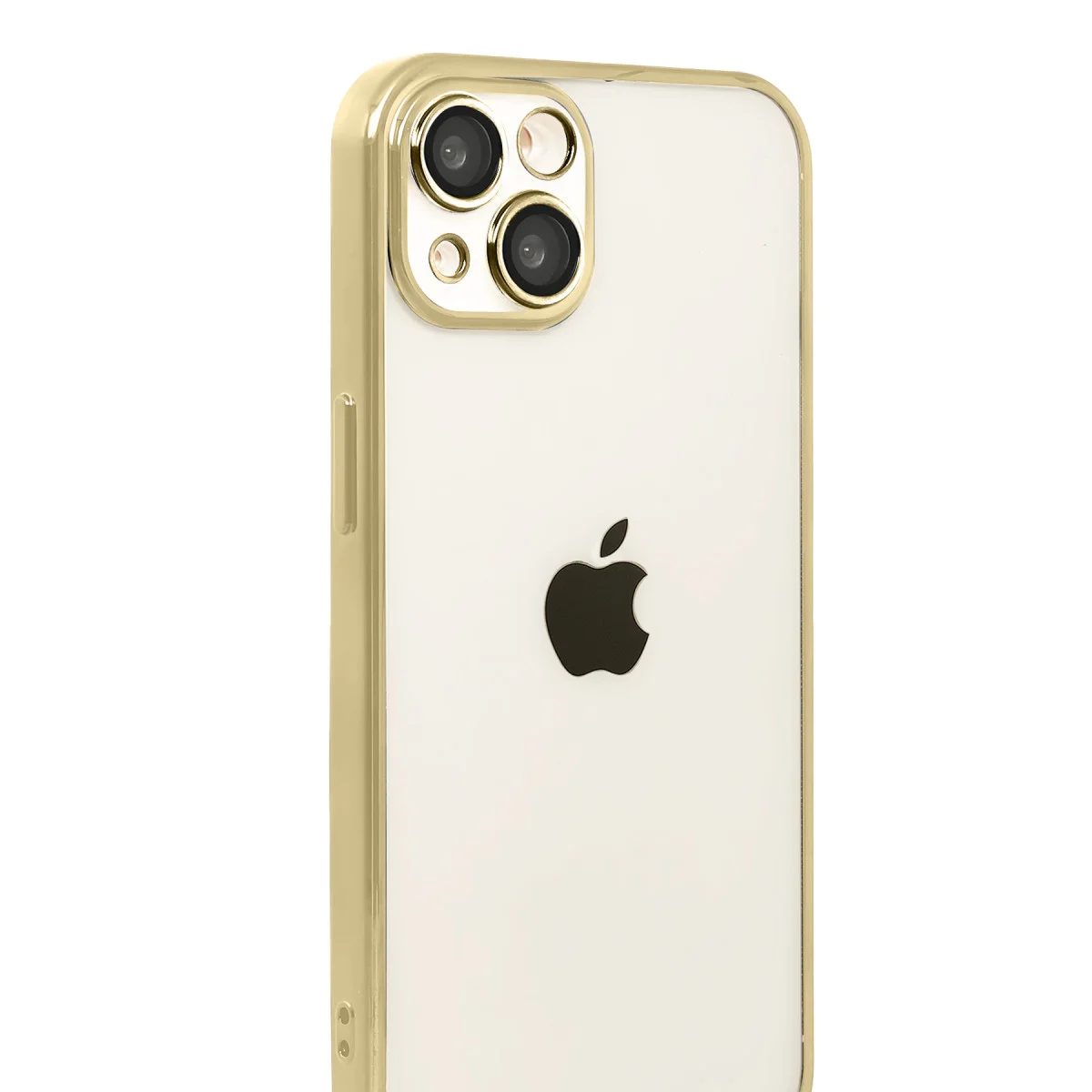 iPhone 15 Razer Lensli Silikon - Gold