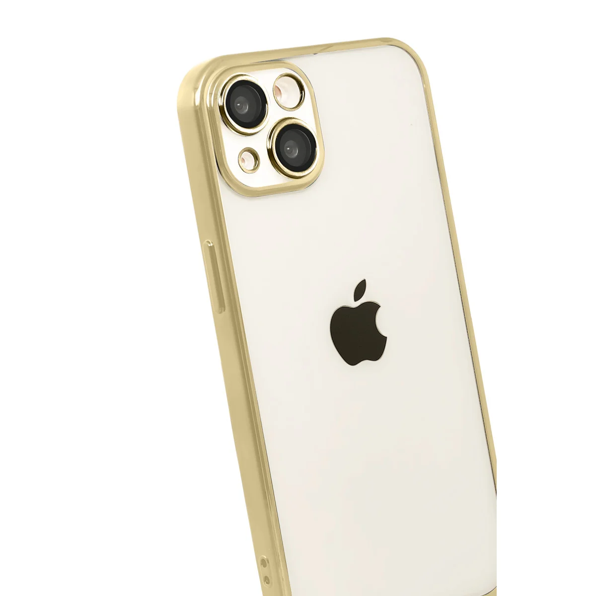 iPhone 15 Razer Lensli Silikon - Gold
