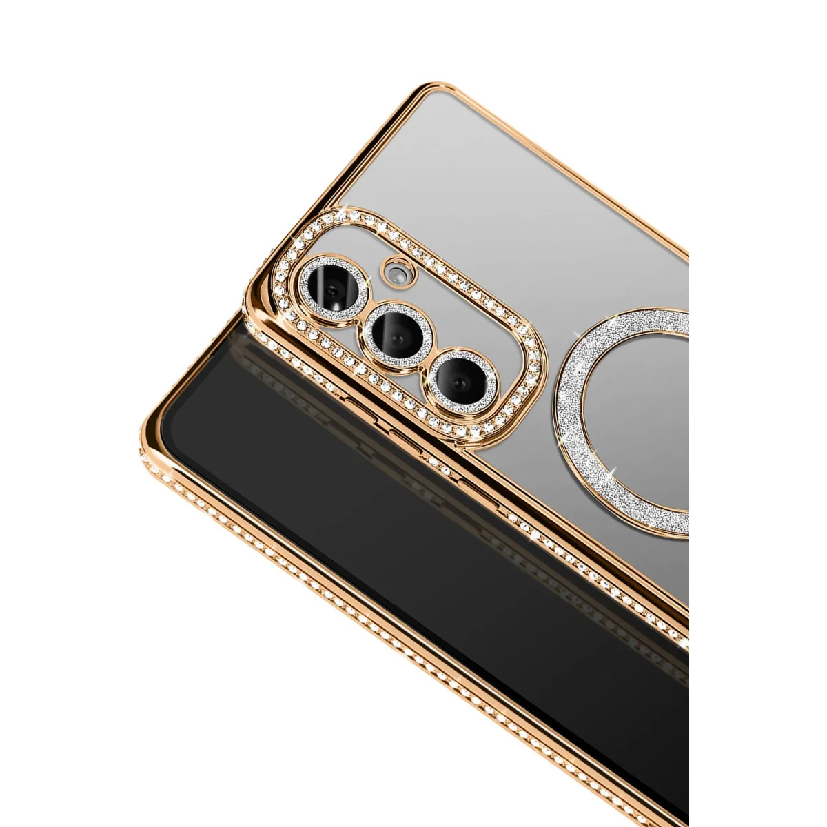 Galaxy S26 Joke Simli Magneticsafe Kılıf - Gold
